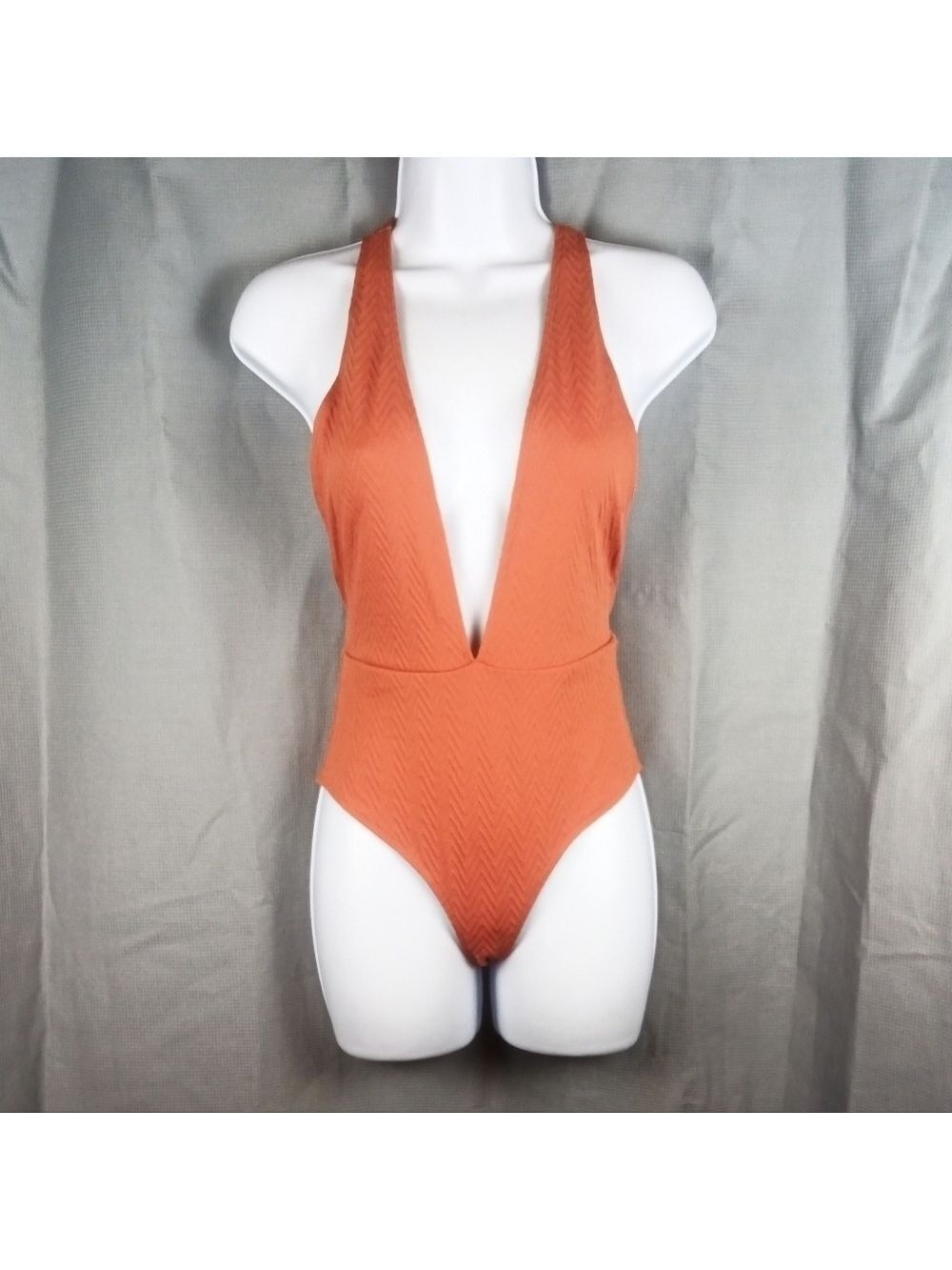 FOREVER 21 One-Piece Swimsuit, terra cotta, size S